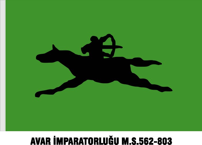 Avar İmparatorluğu Bayrağı - Sancağı - ORİJİNAL