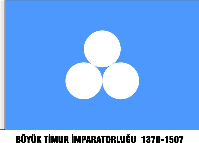 Büyük Timur İmparatorluğu Bayrağı - Sancağı - ORİJİNAL