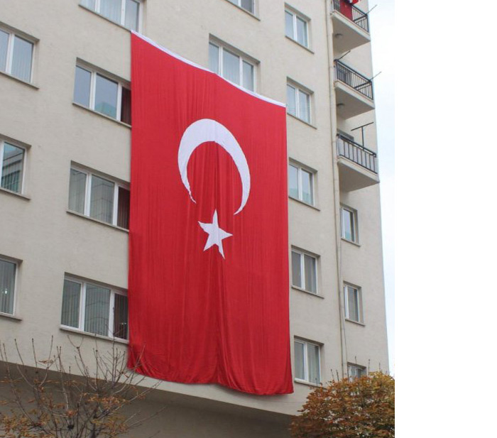 Bina ve Sitelerde Kullanılan Türk Bayrakları - Apartman Bayrağı