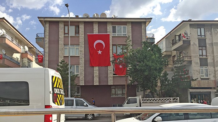 Bina ve Sitelerde Kullanılan Türk Bayrakları - Apartman Bayrağı