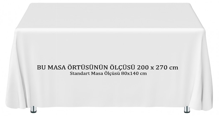 Logolu Baskılı Masa Örtüsü - Fuar İçin Baskılı Masa Örtüsü