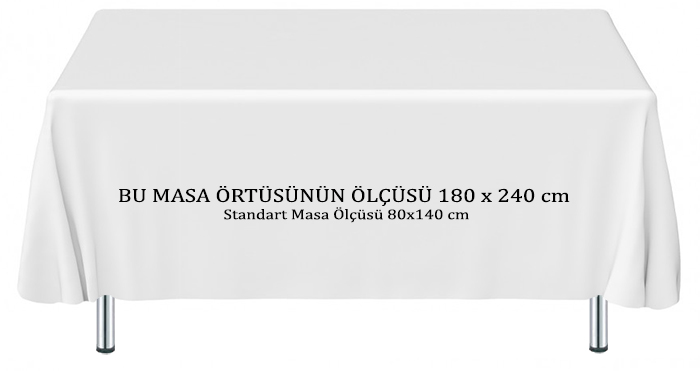 Logolu Baskılı Masa Örtüsü - Fuar İçin Baskılı Masa Örtüsü