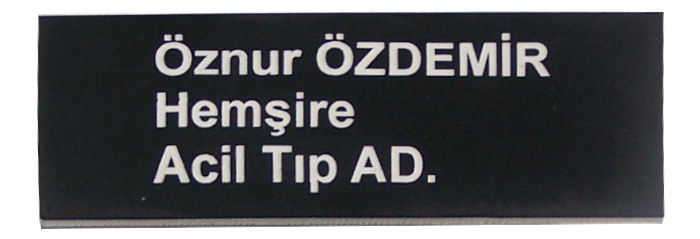 Rezopal Lazer Kazıma Yaka İsimliği Model ve Çeşitleri
