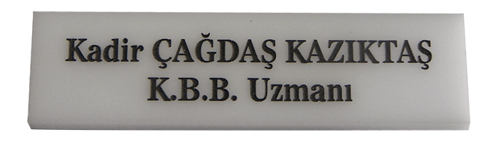 Pleksiglass Lazer Kazıma Yaka İsimliği Model ve Çeşitleri