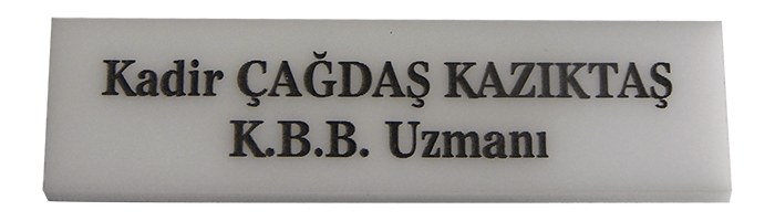 Pleksiglass Lazer Kazıma Yaka İsimliği Model ve Çeşitleri