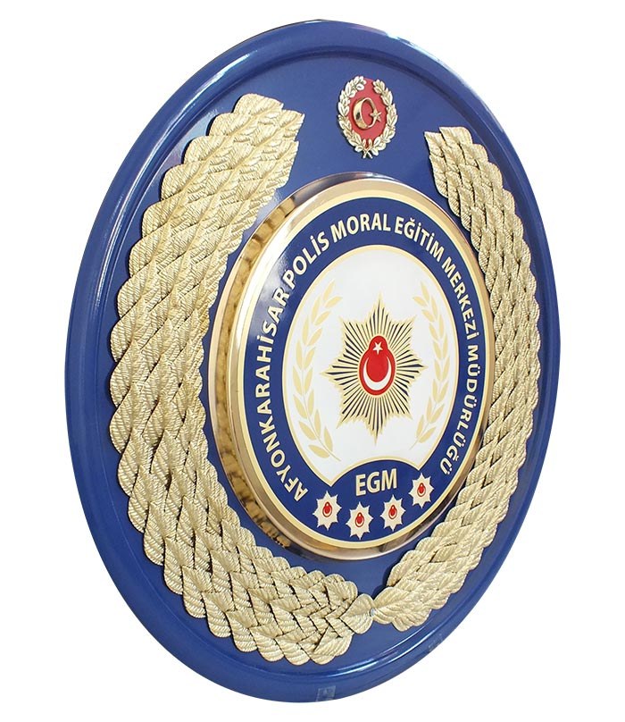 Polis Meslek Eğitim Merkezi Metal Tören Çelengi - POMEM