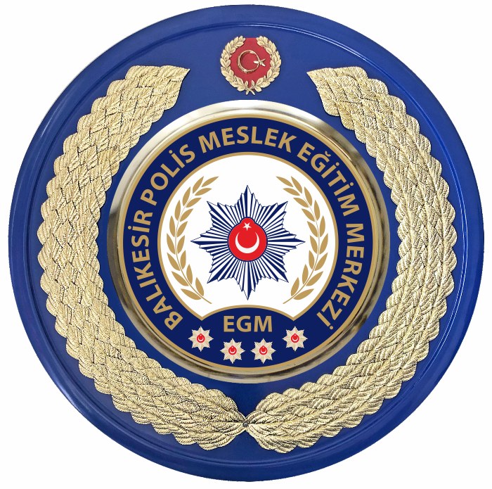 Polis Meslek Eğitim Merkezi Metal Tören Çelengi - POMEM