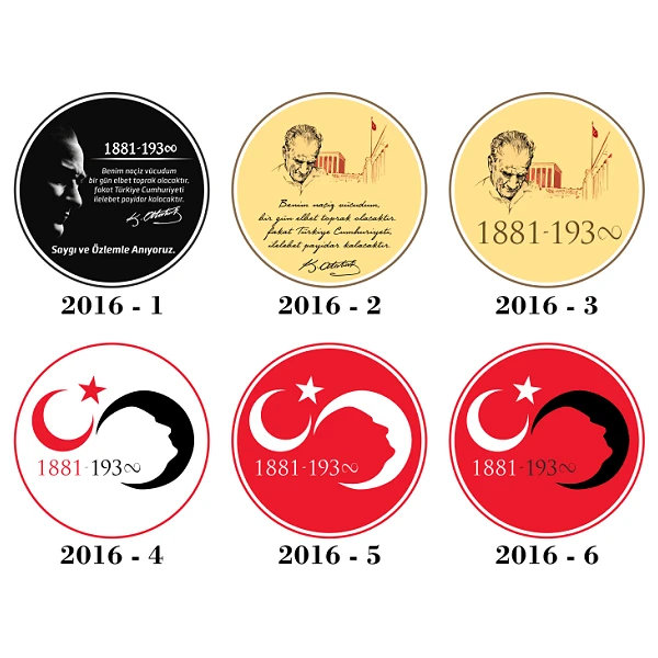 10 Kasım Saten Yaka Kokartı - YENİ ÇALIŞMALAR