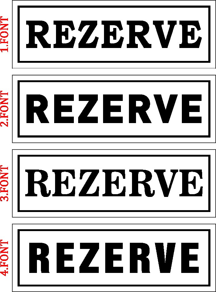 R07 Suni Deri (Vinleks) Masa Rezerve Yazısı