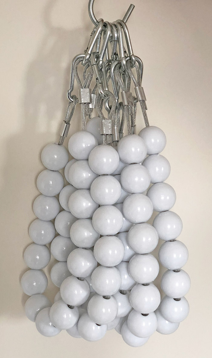 30 mm Beyaz Bayrak Direği İçin Boncuk - BDB0030