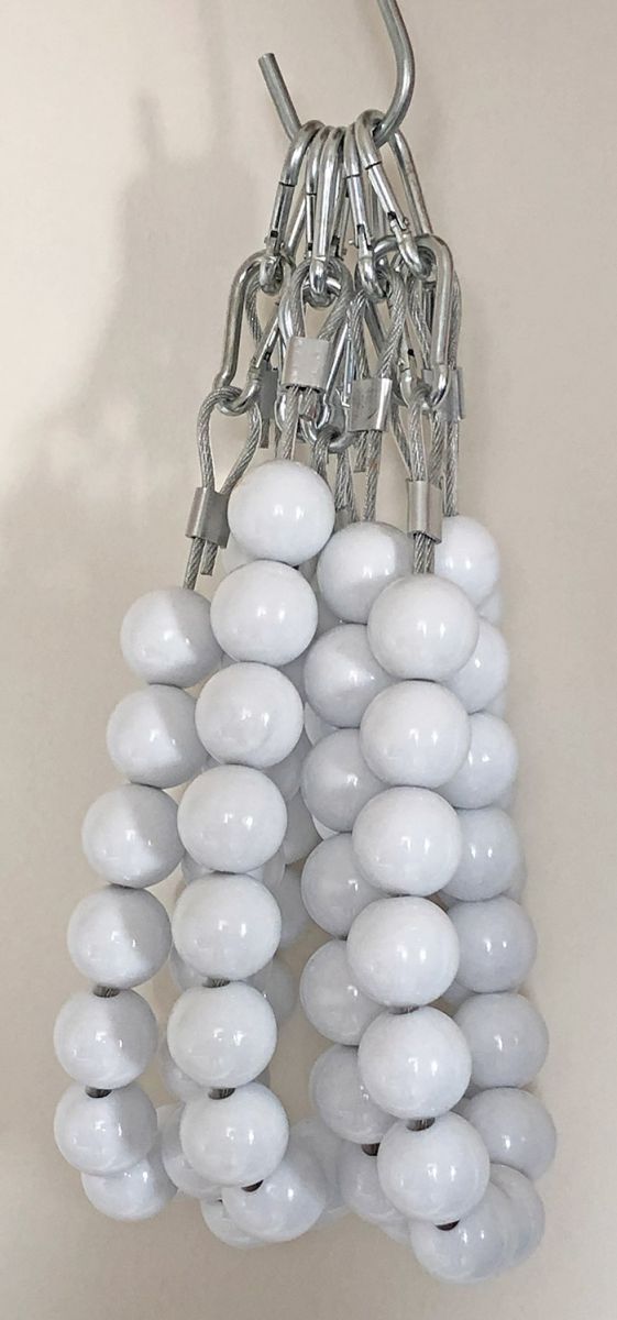 Bayrak Direği Boncuğu 3 cm Beyaz - BDB3