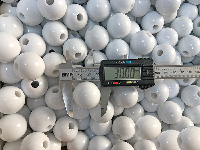 Bayrak Direği Boncuğu 3 cm Beyaz - BDB3