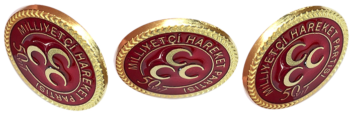 MHP 50. Yıl Yaka rozeti - Yeni Model