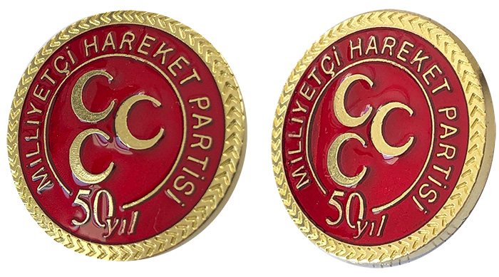 MHP 50. Yıl Yaka rozeti - Yeni Model