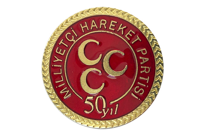 MHP 50. Yıl Yaka rozeti - Yeni Model