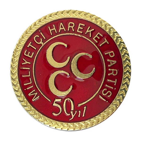MHP 50. Yıl Yaka rozeti - Yeni Model