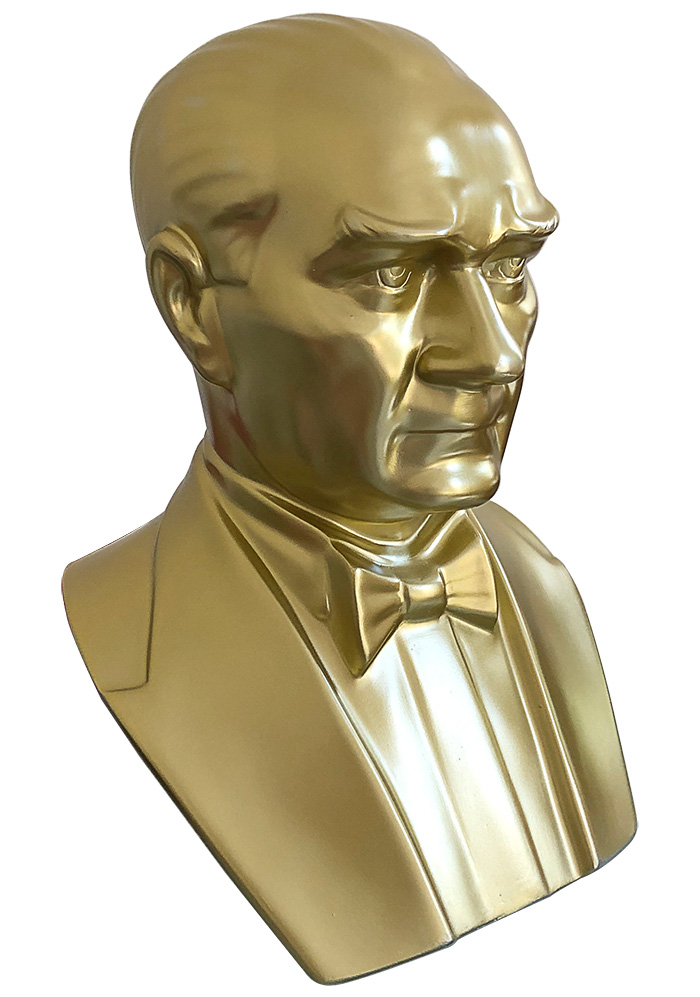 70 cm Fiberglass OKUL MODELİ Atatürk Büstü - 70FGOM2