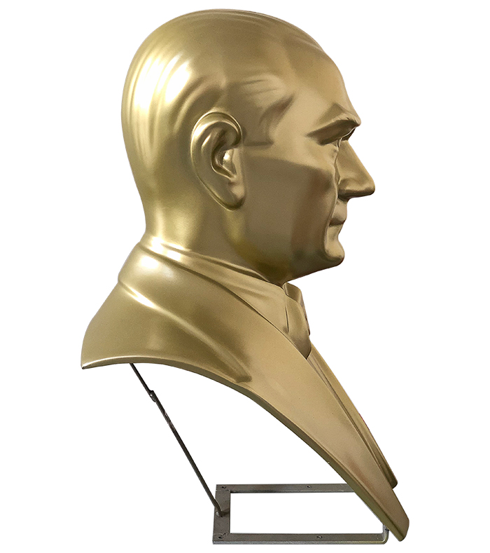 70 cm Fiberglass OKUL MODELİ Atatürk Büstü - 70FGOM2