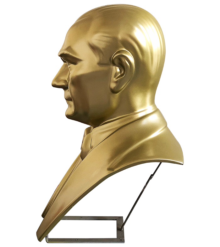 70 cm Fiberglass OKUL MODELİ Atatürk Büstü - 70FGOM2
