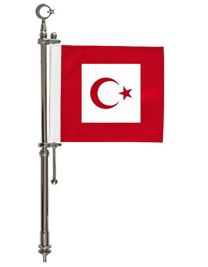 Askeri Makam Aracı Sonsuz Dönerli Otofors Bayrak Direği