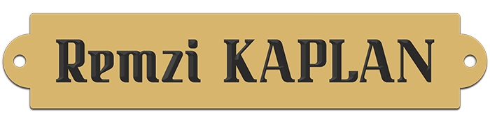 PDK33 Lazer Kesim Pirinç Özel Kapı İsimliği