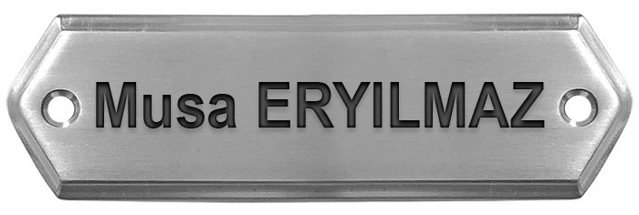 EK103 Pirinç Pahlı Kapı İsimliği - Friksiyon Press