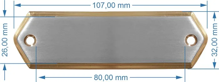 EK103 Pirinç Pahlı Kapı İsimliği - Friksiyon Press
