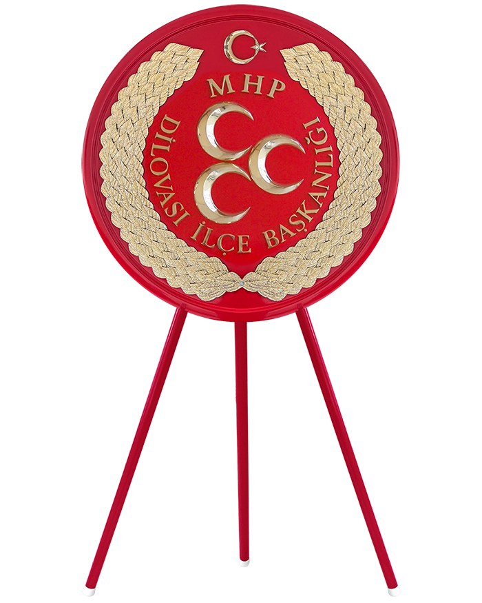 MHP Milliyetçi Hareket Partisi Metal Tören Çelengi
