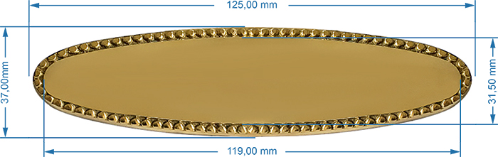 PDK18 Pirinç Döküm Oval Çelik Kapı Kapı İsimliği