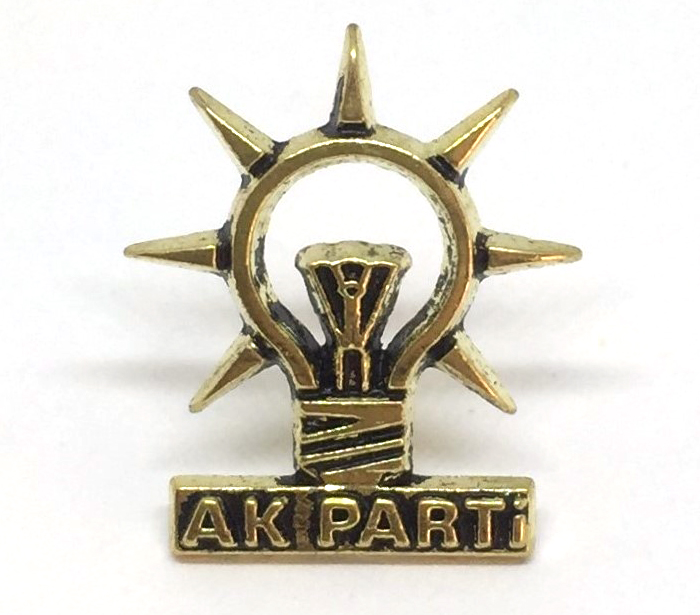 AKP AK PARTİ DÖKÜM YAKA ROZETİ - ÜRÜN KODU:AKP02