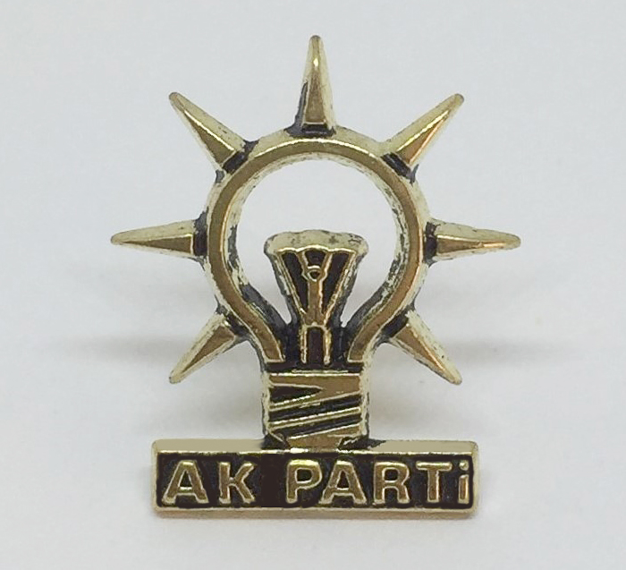 AKP AK PARTİ DÖKÜM YAKA ROZETİ - ÜRÜN KODU:AKP02