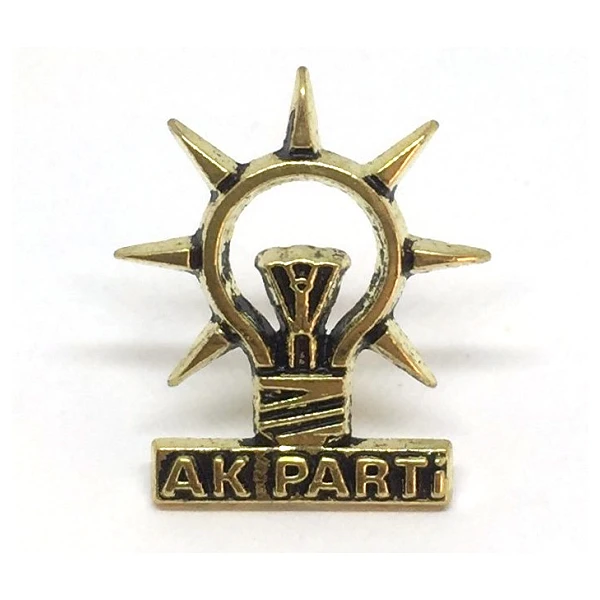 AKP AK PARTİ DÖKÜM YAKA ROZETİ - ÜRÜN KODU:AKP02