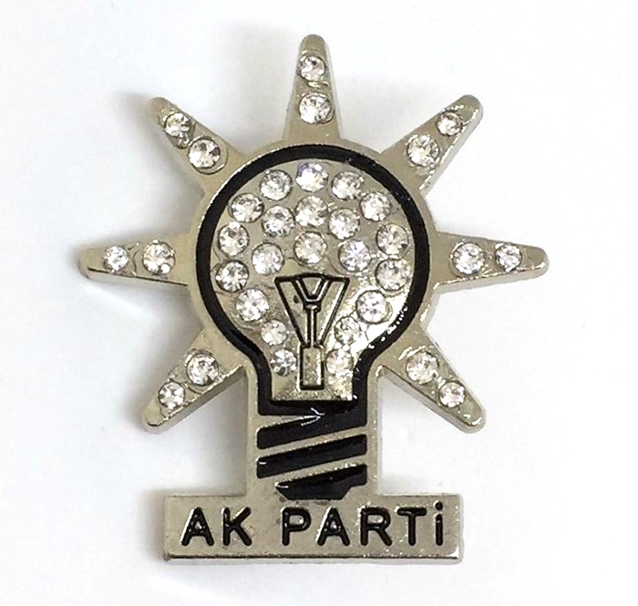 AKP AK PARTİ DÖKÜM YAKA ROZETİ - ÜRÜN KODU:AKP04