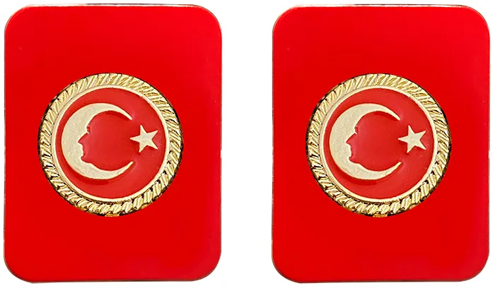 AR17 Ay Yıldızlı Atatürk Yaka Rozeti