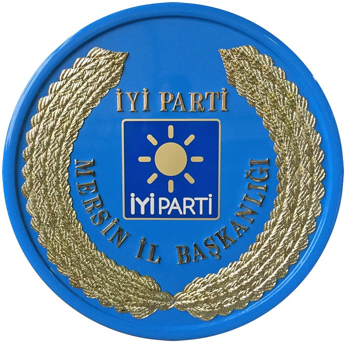 İyi Parti Metal Tören Çelengi - İYİ PARTİ ÇELENK