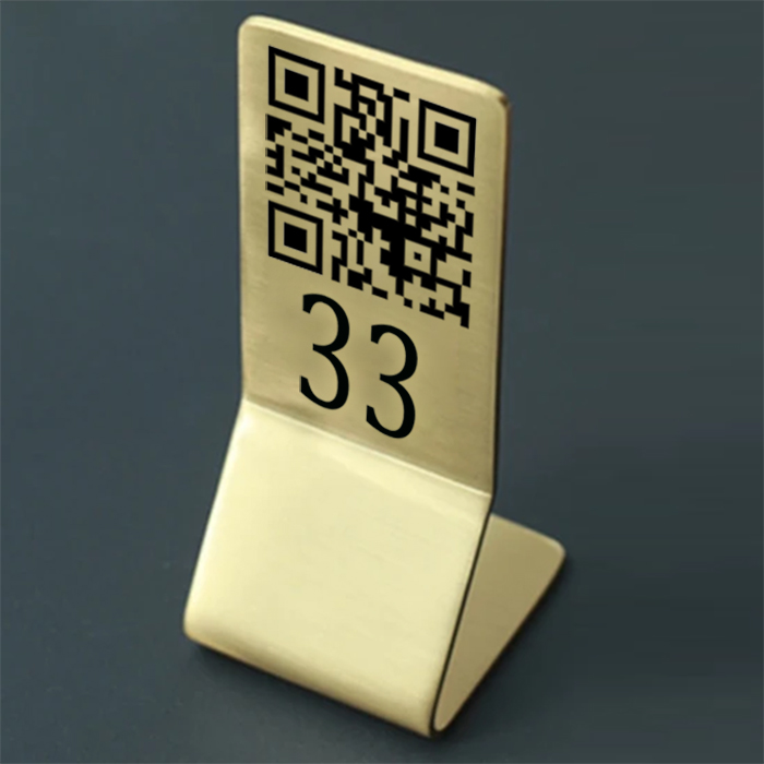 PMN6 Pirinç QR Kod ve Masa Numarası