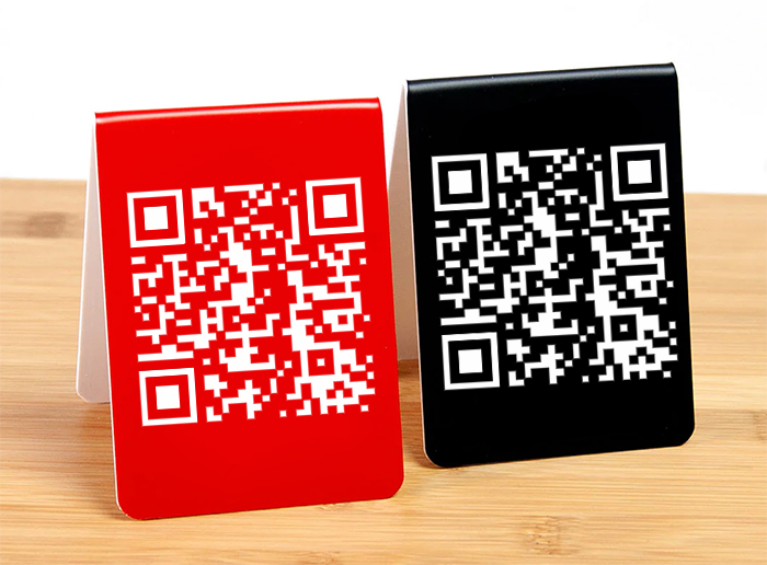 PMN7 Rezopal QR Kod ve Masa Numarası Menü PVC