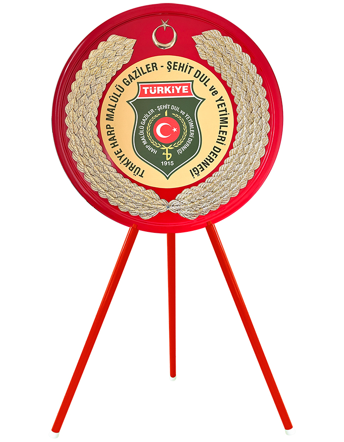 Türkiye Harp Malulü Gaziler Şehit Dul ve Yetimleri Derneği Metal Tören Çelengi