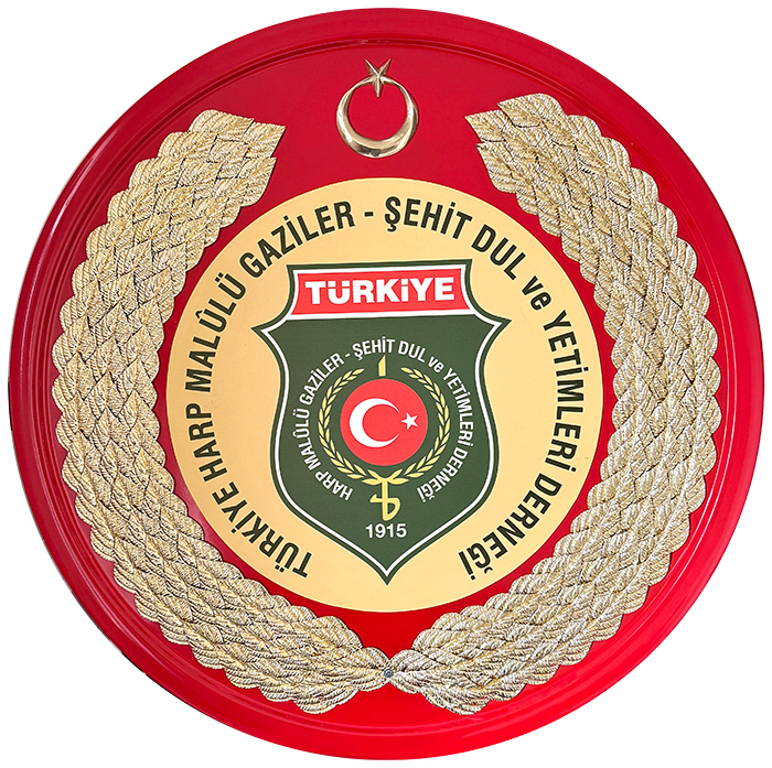 Türkiye Harp Malulü Gaziler Şehit Dul ve Yetimleri Derneği Metal Tören Çelengi