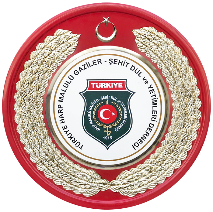 Türkiye Harp Malulü Gaziler Şehit Dul ve Yetimleri Derneği Metal Tören Çelengi