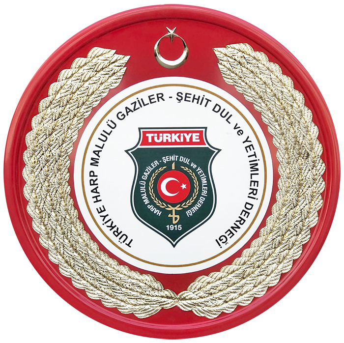Türkiye Harp Malulü Gaziler Şehit Dul ve Yetimleri Derneği Metal Tören Çelengi