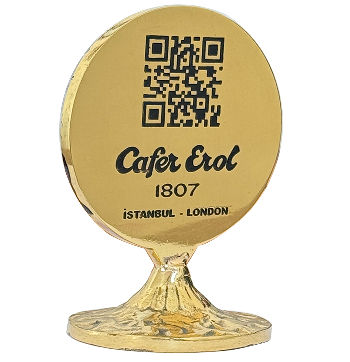 PMN10 Pirinç Masa Üstü Numaralık ve QR Code