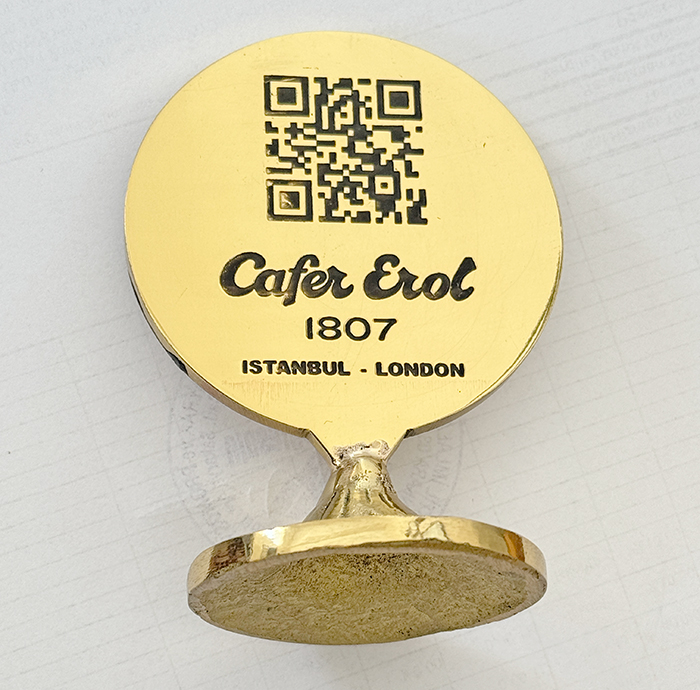 PMN10 Pirinç Masa Üstü Numaralık ve QR Code