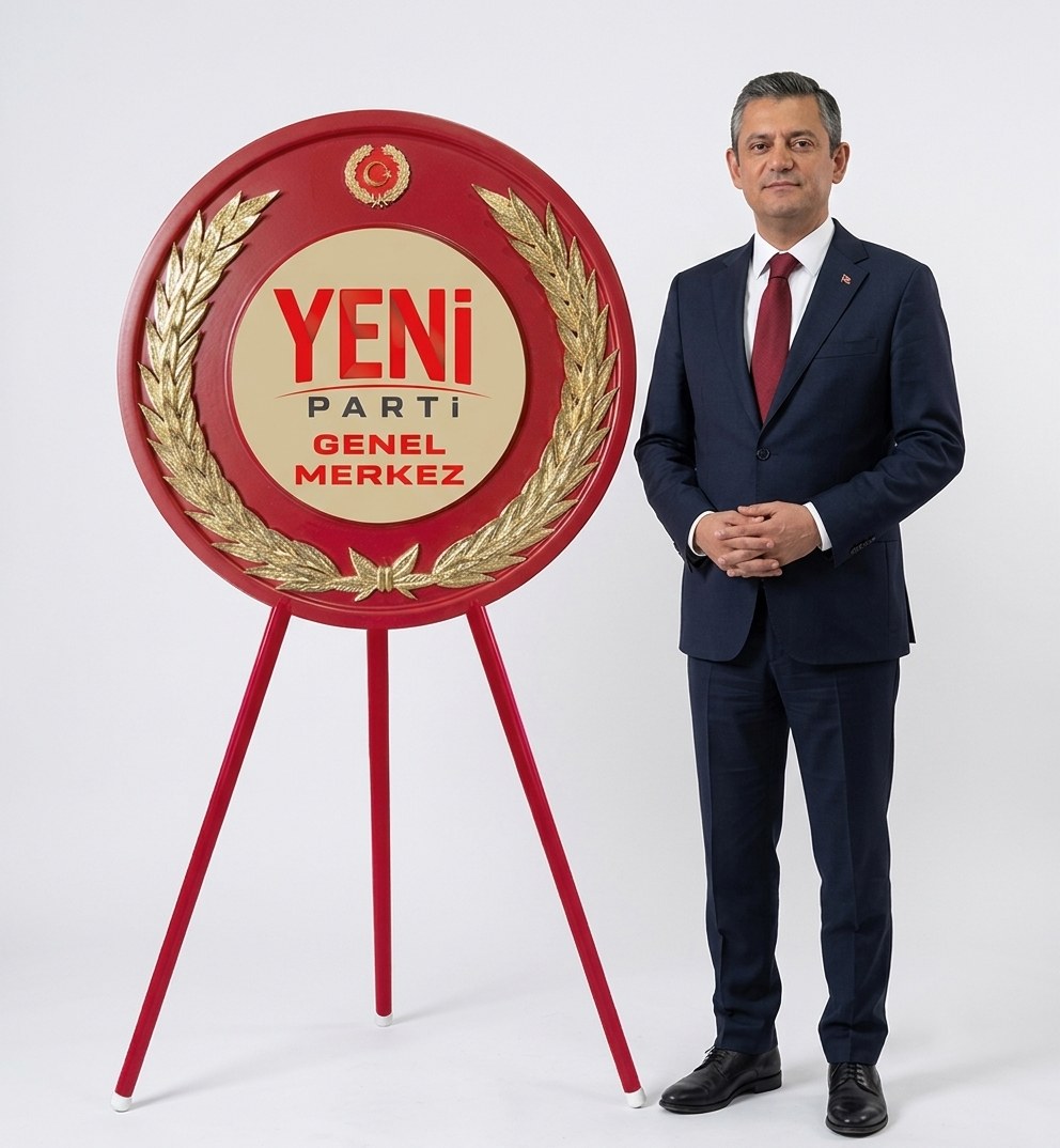 Yeni Parti Metal Tören Çelengi - Merasim Çelengi