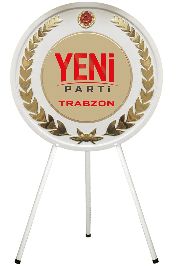 Yeni Parti Metal Tören Çelengi - Merasim Çelengi