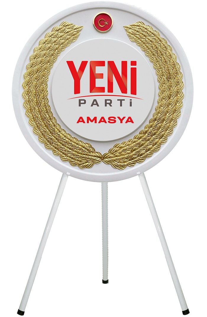 Yeni Parti Metal Tören Çelengi - Merasim Çelengi