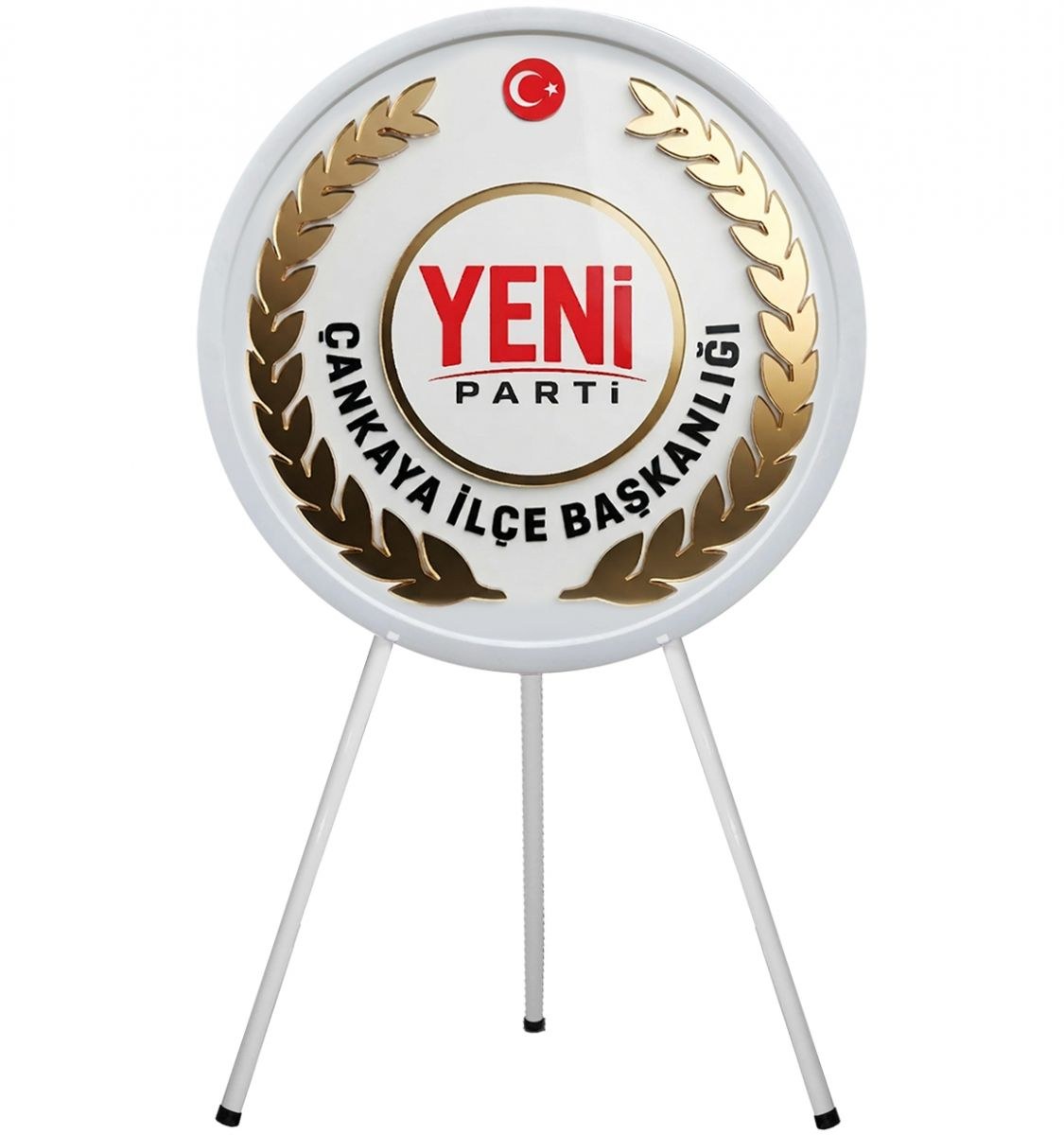 Yeni Parti Metal Tören Çelengi - Merasim Çelengi