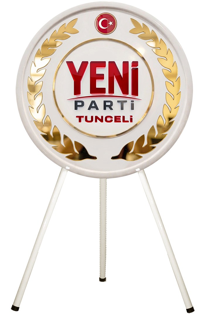 Yeni Parti Metal Tören Çelengi - Merasim Çelengi