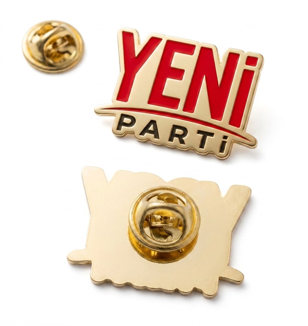 Yeni Parti Metal Yaka Rozeti - Yeni Parti Rozeti