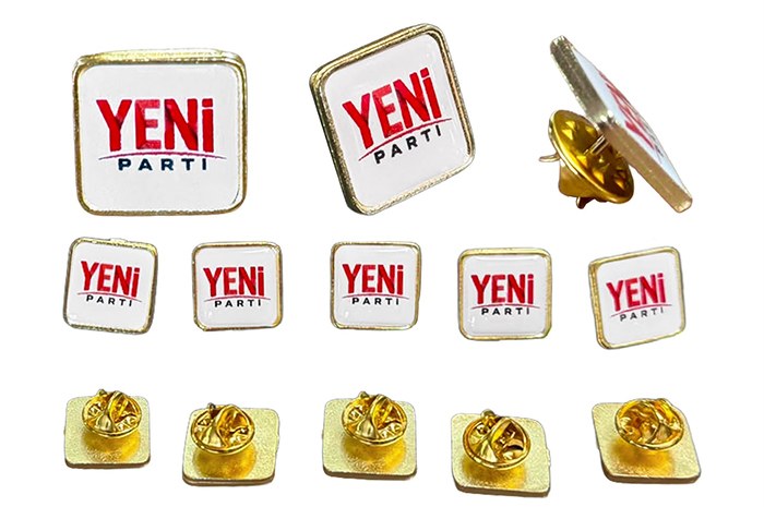 Yeni Parti Metal Yaka Rozeti - Yeni Parti Rozeti